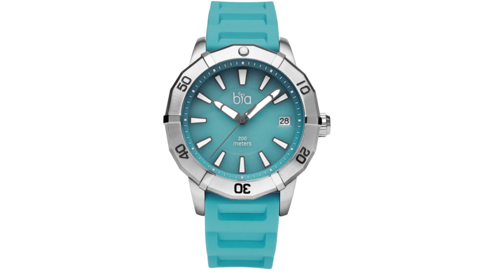 Bia Rosie Dive Watches, Light Blue Dial, Blue Strap, Steel, One Size, B2006
