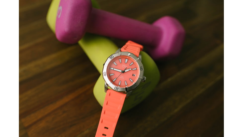 Bia Rosie Dive Watches, Pink Dial, Pink Strap, Steel, One Size, B2010