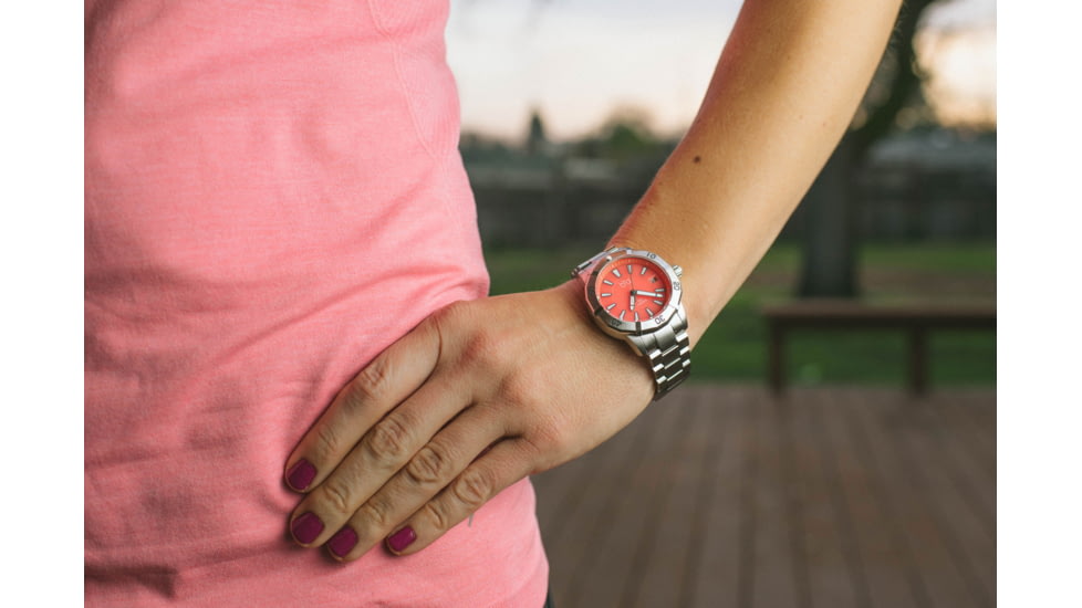 Bia Rosie Dive Watches, Pink Dial, Ss Link Bracelet, Steel, One Size, B2009