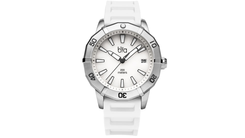 Bia Rosie Dive Watches, White Dial, White Strap, Steel, One Size, B2012