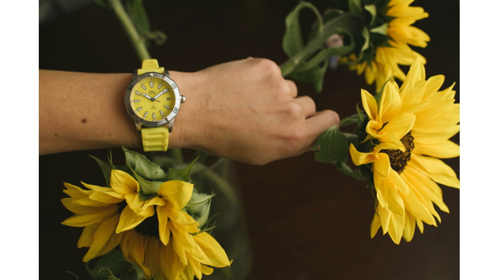 Bia Rosie Dive Watches, Yellow Dial, Yellow Strap, Steel, One Size, B2014