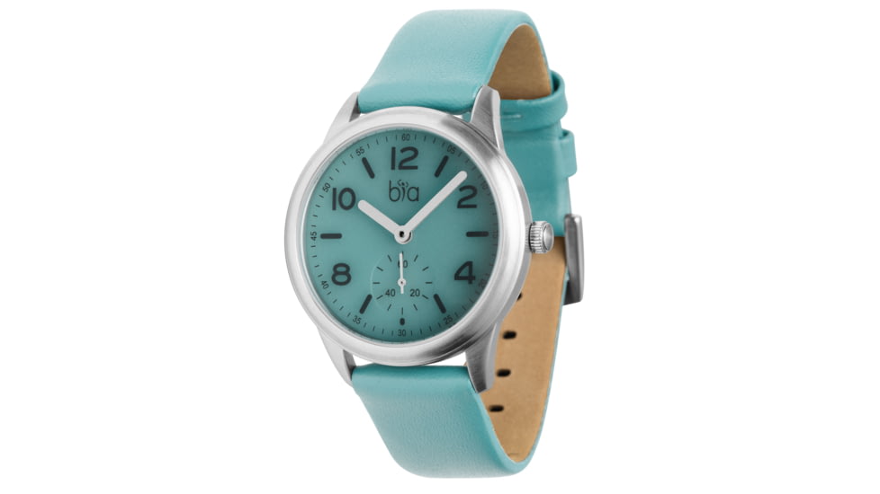 Bia Suffragette Watches, Aqua Dial, Aqua Strap, Steel, One Size, B1010