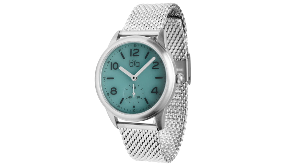 Bia Suffragette Watches, Aqua Dial, Ss Mesh Bracelet, Steel, One Size, B1009