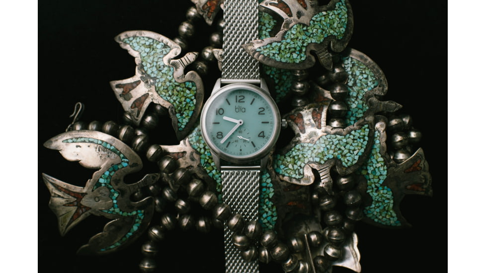 Bia Suffragette Watches, Aqua Dial, Ss Mesh Bracelet, Steel, One Size, B1009
