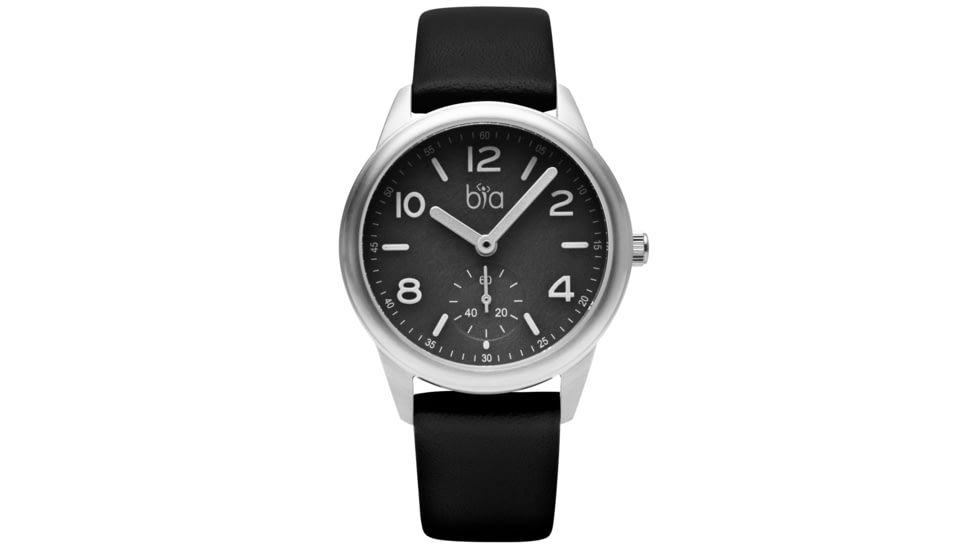 Bia Suffragette Watches, Black Dial, Black Strap, Steel, One Size, B1002