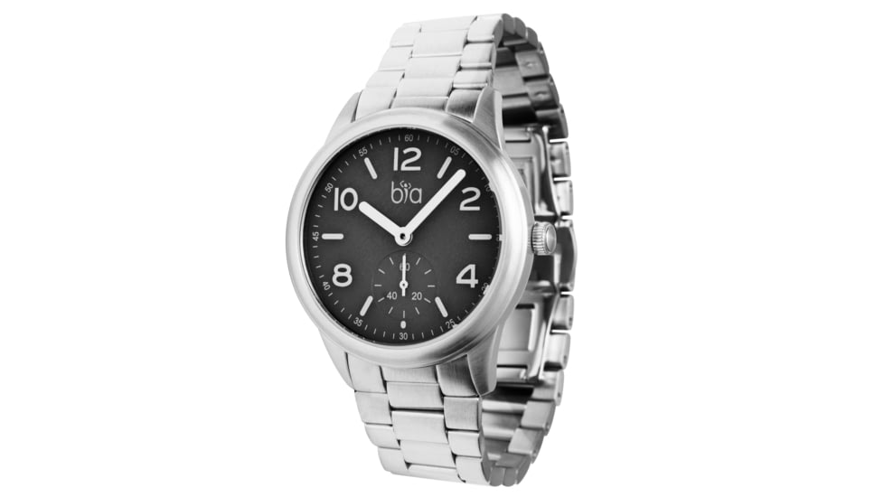Bia Suffragette Watches, Black Dial, Steel Link Bracelet, Steel, One Size, B1001