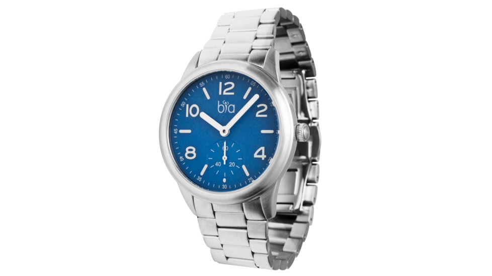 Bia Suffragette Watches, Blue Dial, Steel Lonk Bracelet, Steel, One Size, B1003