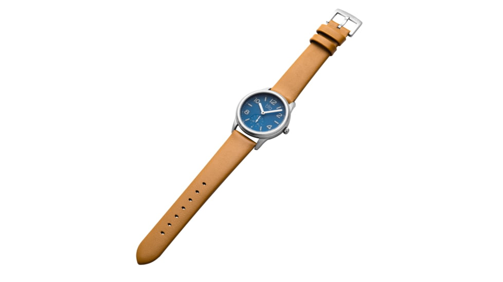 Bia Suffragette Watches, Blue Dial, Tan Strap, Steel, One Size, B1004