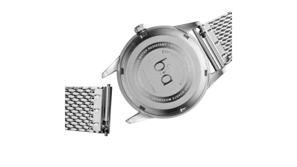 Bia Suffragette Watches, Pink Dial, Ss Mesh Bracelet, Steel, One Size, B1015