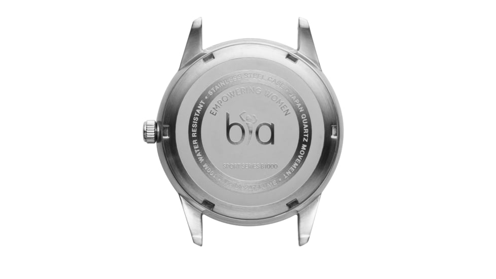 Bia Suffragette Watches, Ivory Dial, Black Strap, Steel, One Size, B1019