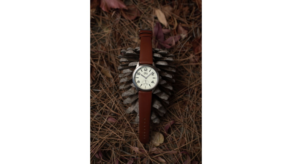 Bia Suffragette Watches, Ivory Dial, Brown Strap, Steel, One Size, B1020