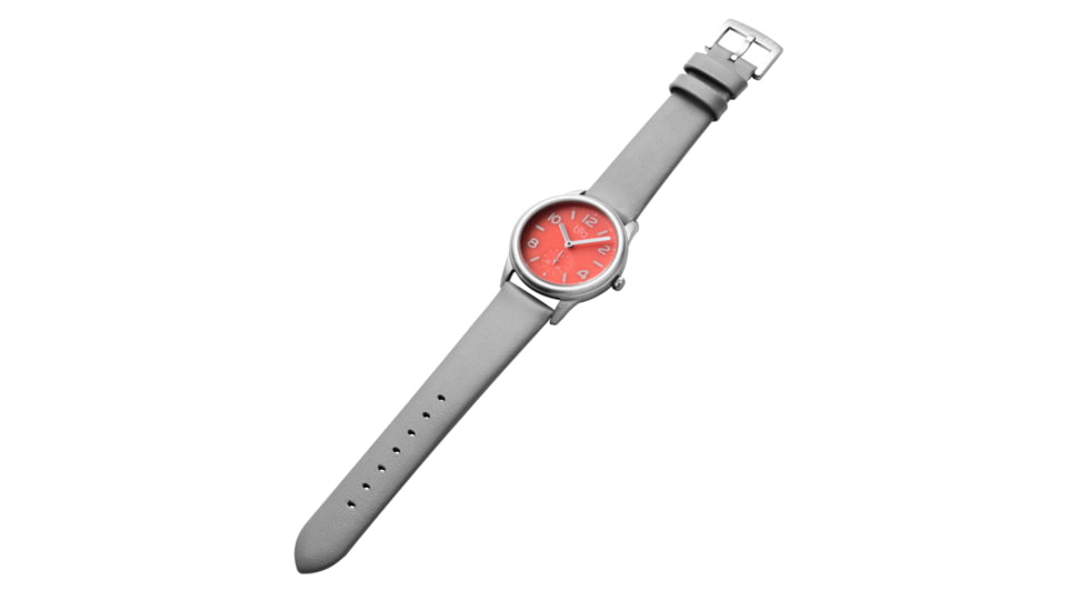 Bia Suffragette Watches, Pink Dial, Gray Strap, Steel, One Size, B1016