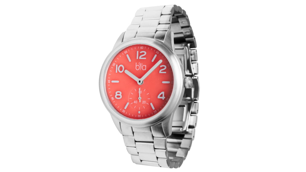 Bia Suffragette Watches, Pink Dial, Ss Link Bracelet, Steel, One Size, B1014