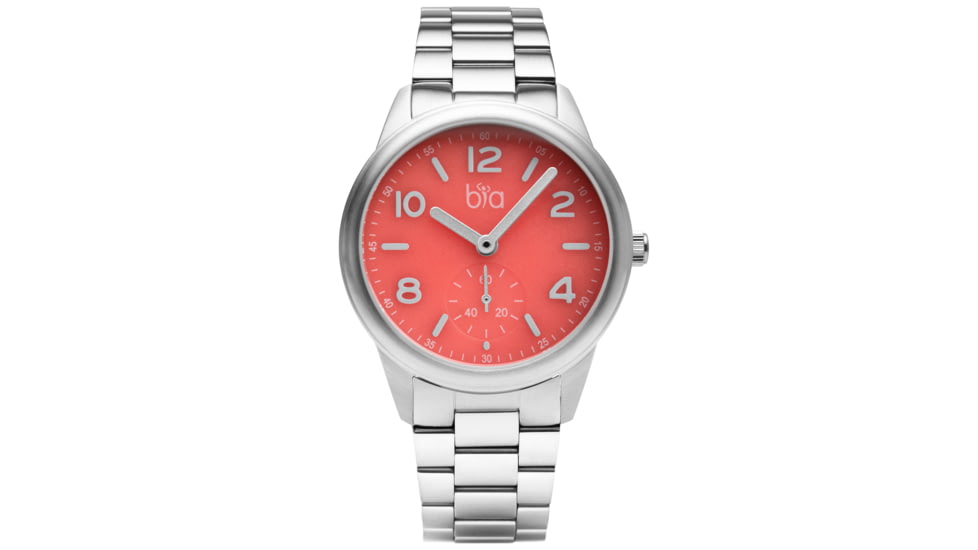 Bia Suffragette Watches, Pink Dial, Ss Link Bracelet, Steel, One Size, B1014