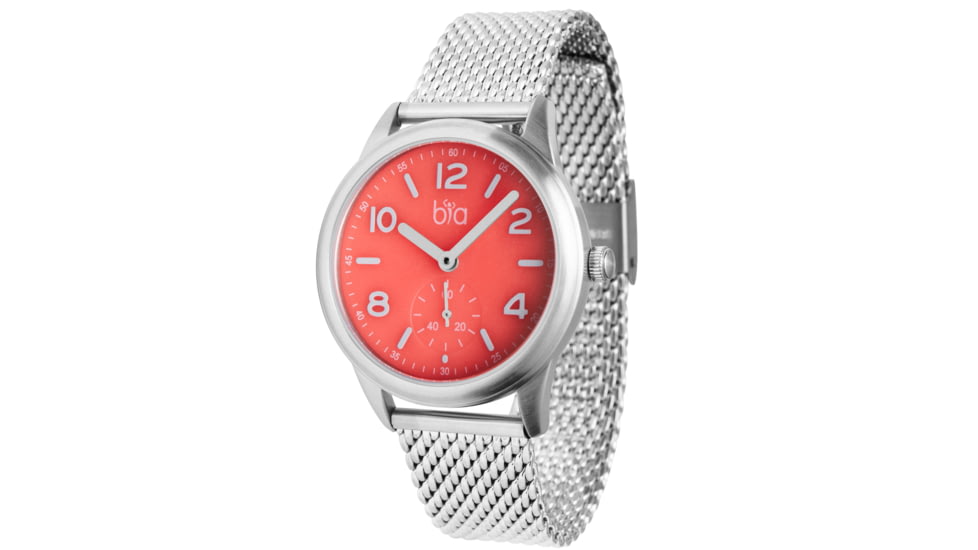 Bia Suffragette Watches, Pink Dial, Ss Mesh Bracelet, Steel, One Size, B1015