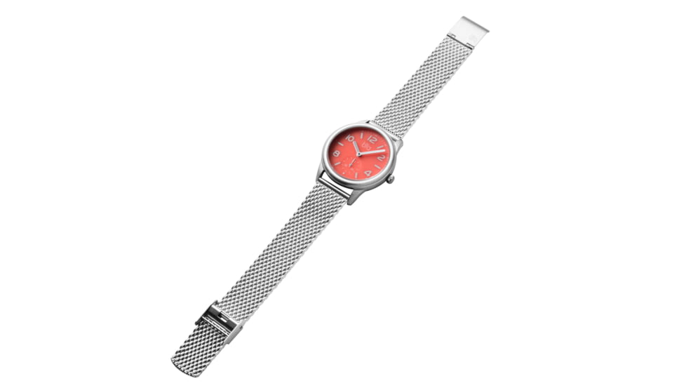 Bia Suffragette Watches, Pink Dial, Ss Mesh Bracelet, Steel, One Size, B1015