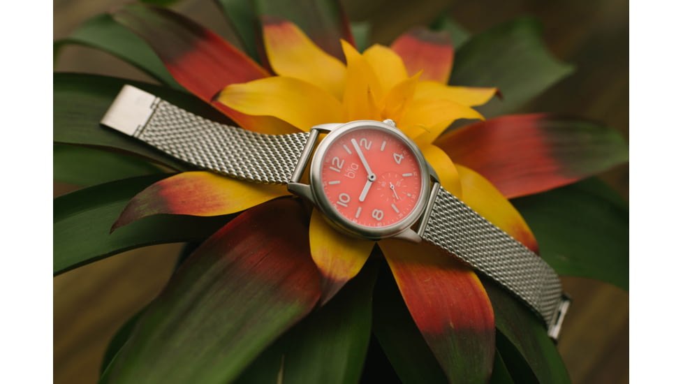 Bia Suffragette Watches, Pink Dial, Ss Mesh Bracelet, Steel, One Size, B1015
