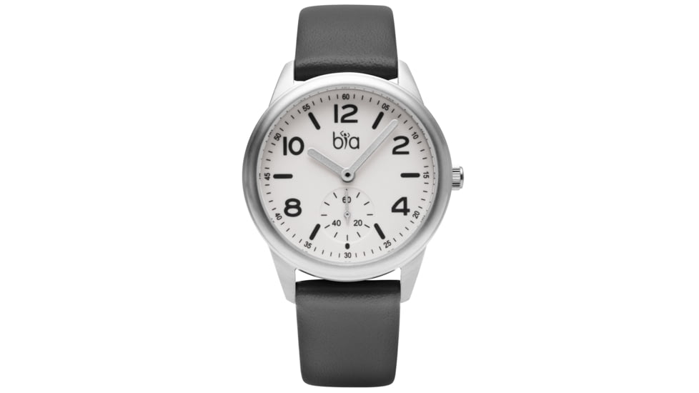Bia Suffragette Watches, White Dial, Gray Strap, Steel, One Size, B1018