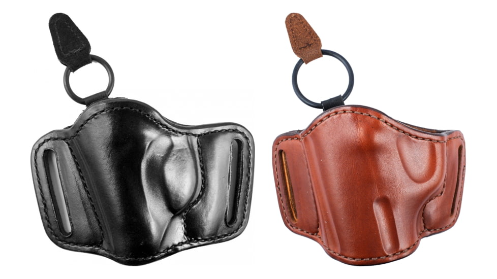 Bianchi 105 Minimalist with Slots Holster, Black, Tan