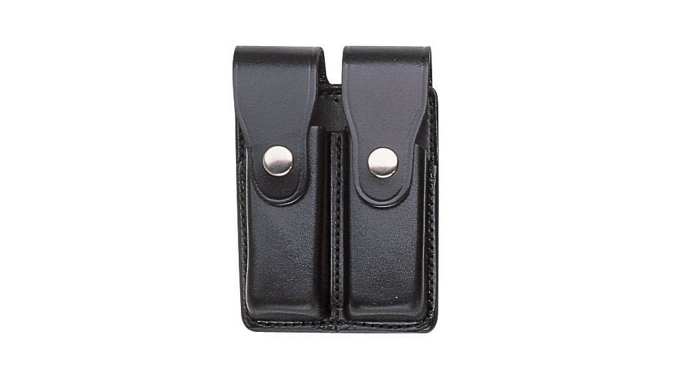 Bianchi 20C Double Magazine Pouch - Plain Tan, Brass 15256