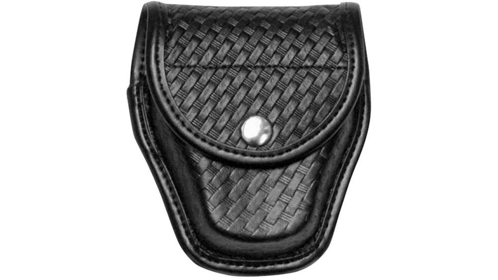 Bianchi 7917 Double Cuff Case - Plain Black, Hidden 22184