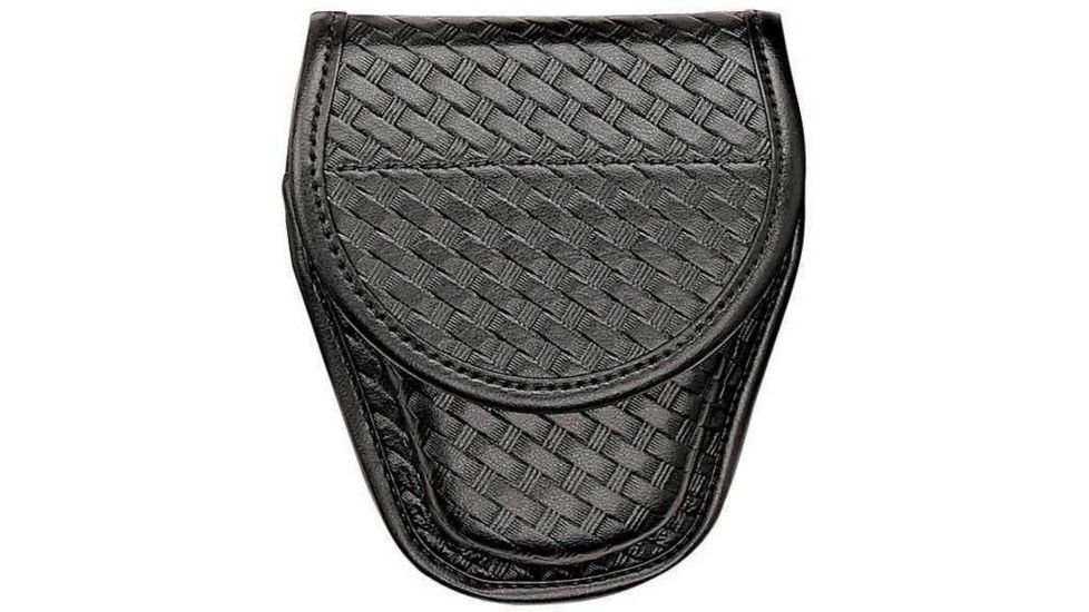 Bianchi 7918 Hiatt's UL-1 Cuff Case - Plain Black, Brass 23855