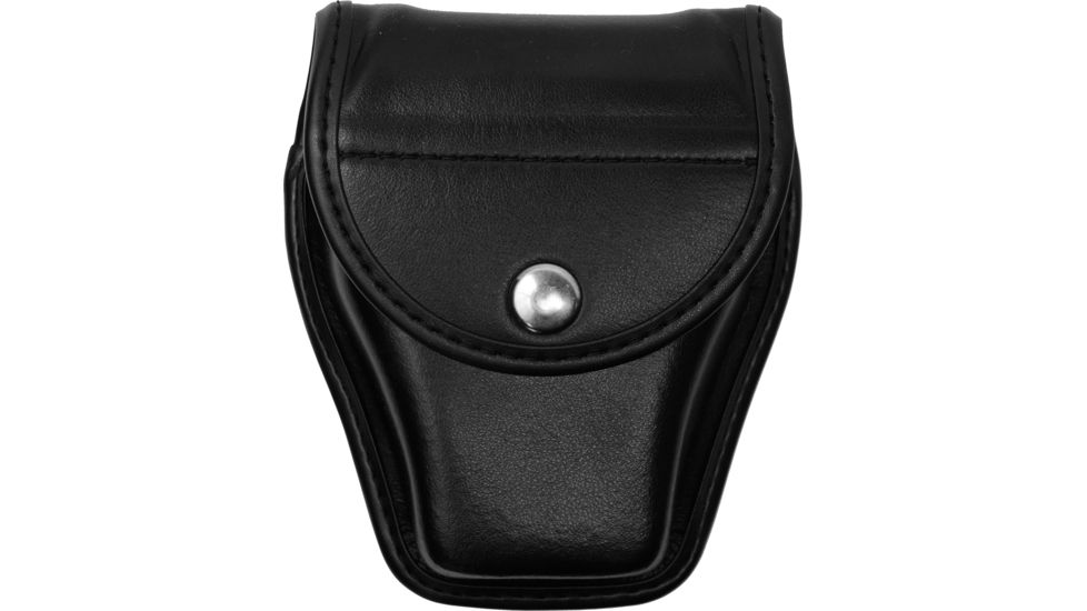 Bianchi 7918 Hiatt's UL-1 Cuff Case, Plain Black, Chrome Snap 23854