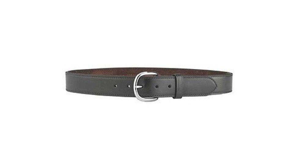 Bianchi B5 Dress Belt - Plain Black, Brass 12158