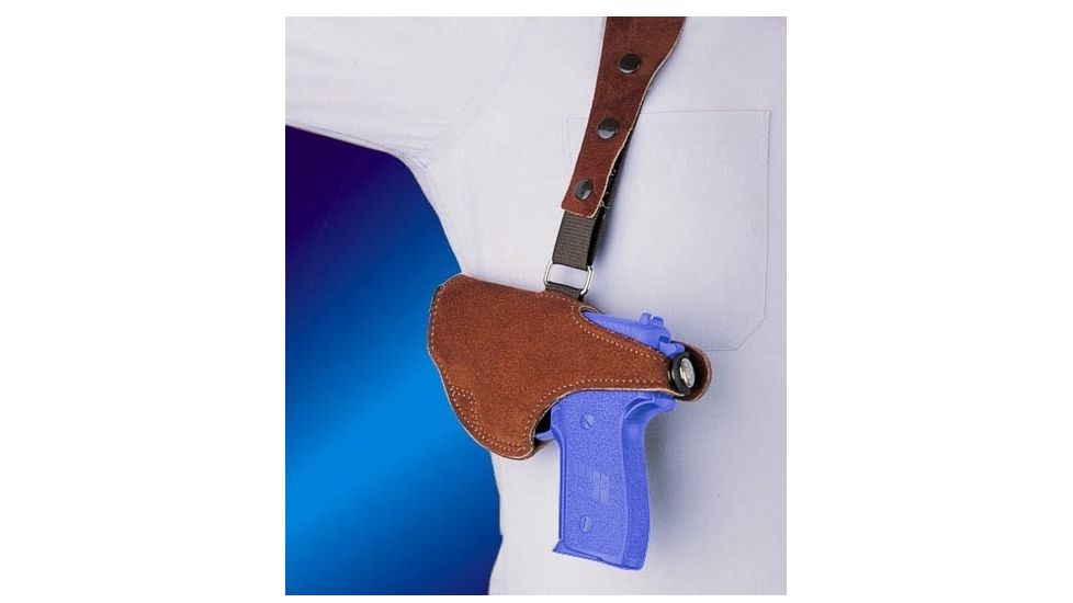 Bianchi 215 Hawk Shoulder Holster - Suede, Left Hand, Plain, Beretta 92/96F 15569