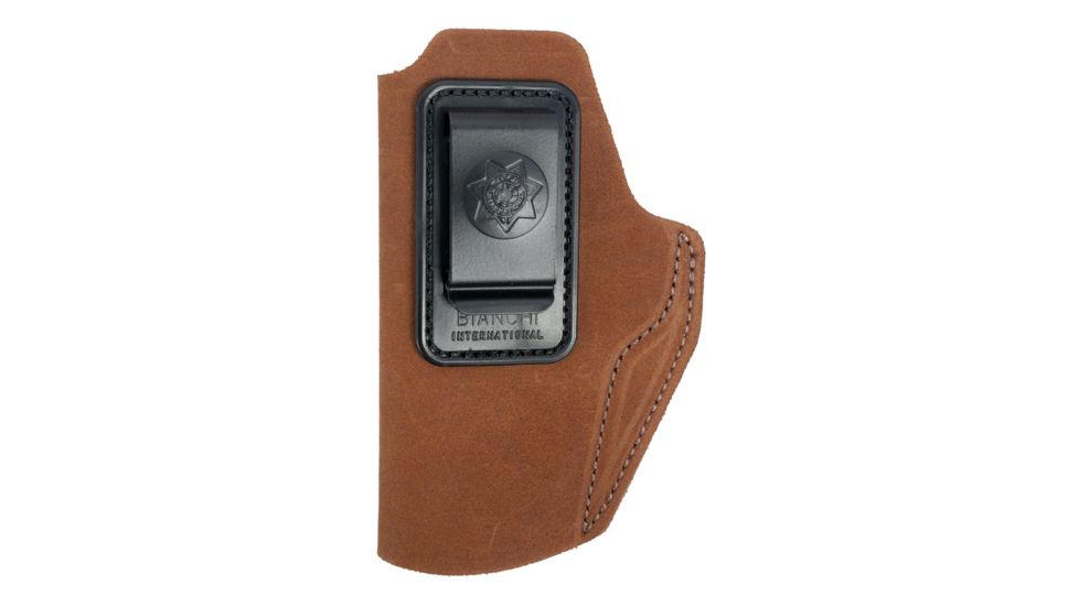 Bianchi Model 6 Inside Waistband Holster, Rust Suede, Left Hand, 18843
