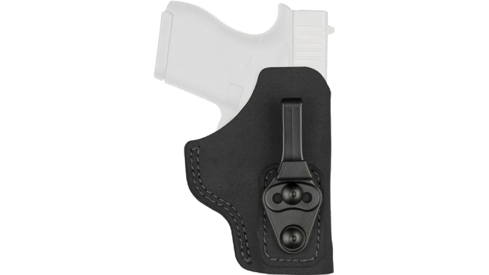 Bianchi Model 6T Waistband Tuckable Holster, IWB, Glock 43, 43X, 48, Left Hand, Size 15, Black, 10759
