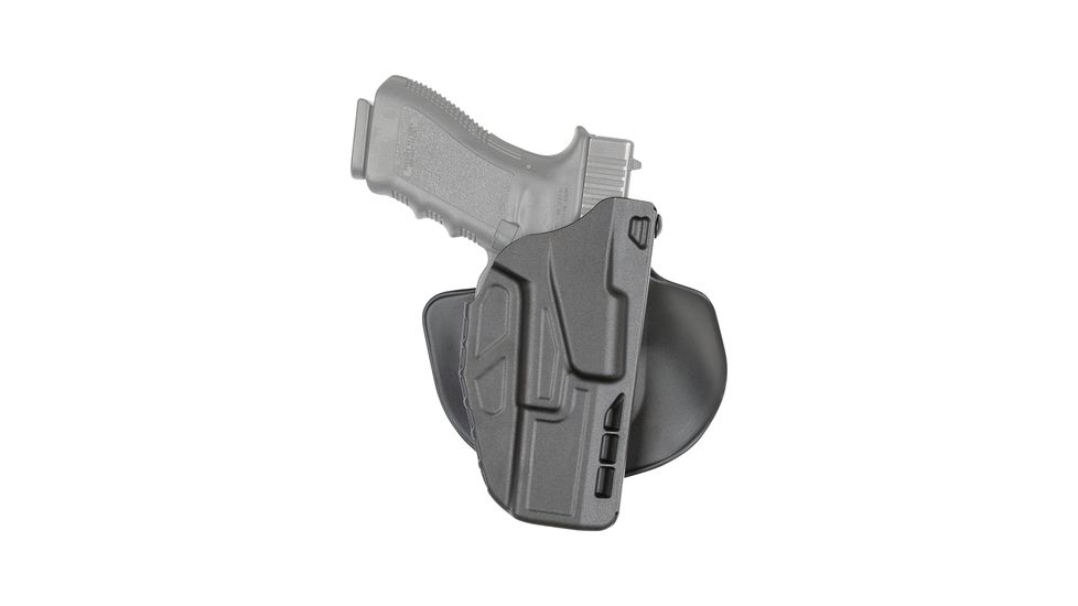 Bianchi Model 7378 Safariland 7TS ALS Concealment Paddle Holster With Belt Loop Combo S&amp;W M&amp;P Shield 9mm/.40 With Crimson Trace Plain Black Right Hand
