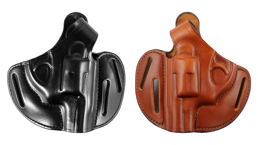 Bianchi Model 77 Piranha 22A Holsters for Ruger LCR .38 Special, Black, Tan