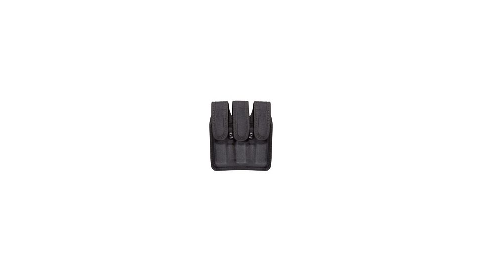 Bianchi 8045 Triple Black Mag Pouch w/ Hidden Flap