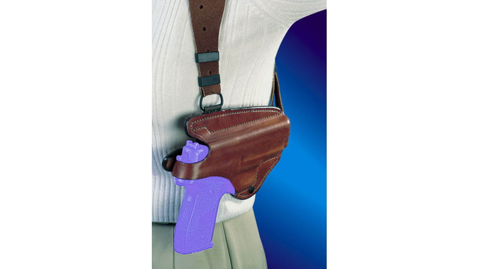 Bianchi X16L Agent X Shoulder Rig (Lined) Holster - Plain Tan, Left Hand 17271