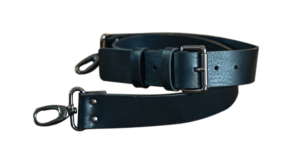 Bieling Leather Co. Classic Leather Rifle Sling, Black, 36 - 42in, BLC0001