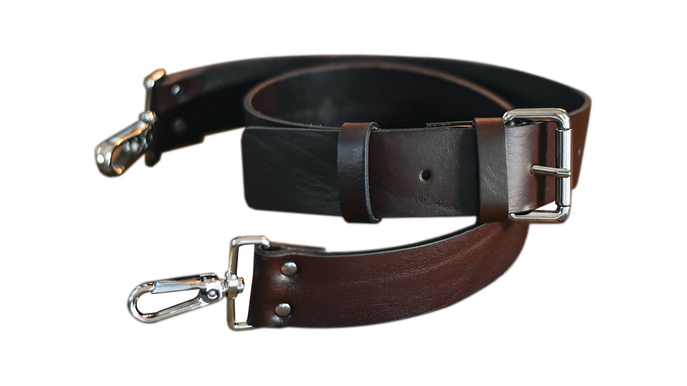 Bieling Leather Co. Classic Leather Rifle Sling, Dark Brown, 36 - 42in, BLC0002