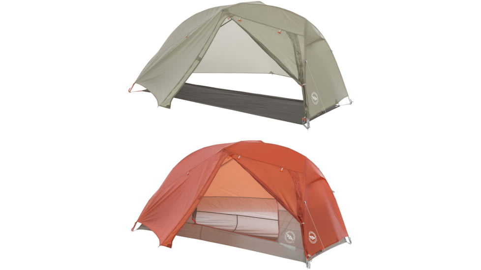 Big Agnes 2020 Copper Spur HV UL1 Tent - 1 Person, 3 Season, Olive Green, Orange