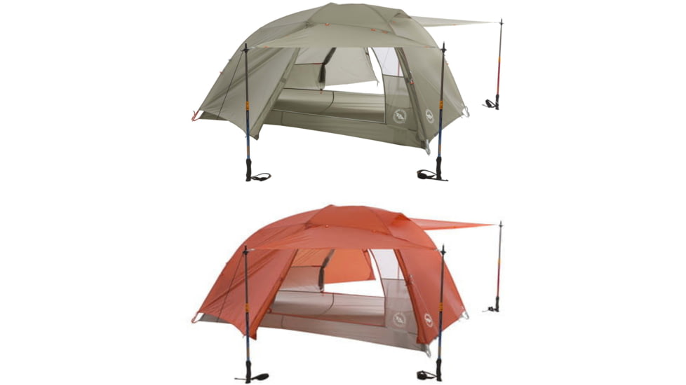Big Agnes 2020 Copper Spur HV UL2 Tent, Olive Green, Orange