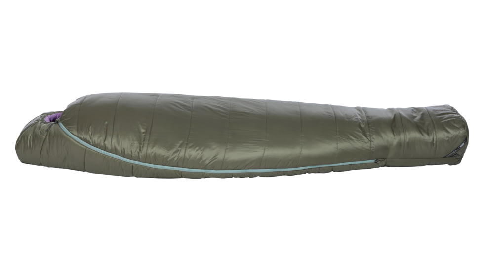 Big Agnes Anthracite 20 FireLine Pro Recycled Sleeping Bag - Womens, Lichen Green/African Violet, Regular, BTMWA20RR26