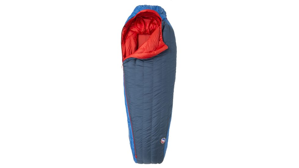 Big Agnes Anvil Horn 30 Sleeping Bag 650 DownTek, Left Zip - Mens, Blue/Red, Regular, BAH30RL19