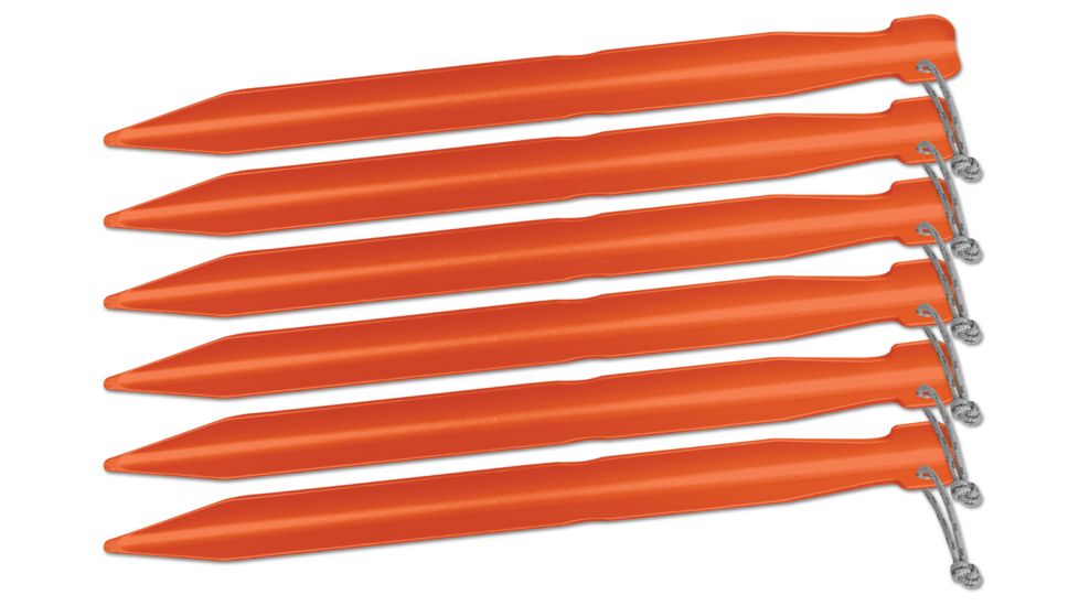 Big Agnes 7in Tent Stakes - 6 Pack, Gold, 7in, ASTAKEPK719