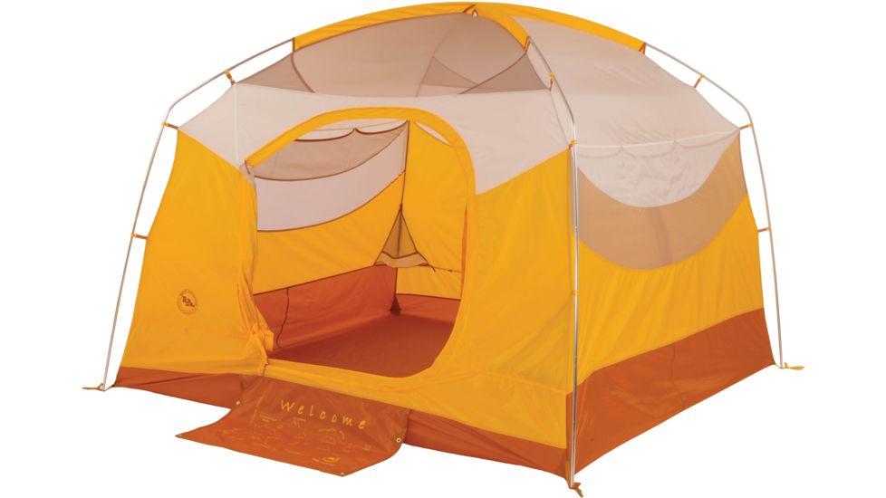 Big Agnes Big House 4 Deluxe Tent - 4 Person, 3 Season-Gold/White