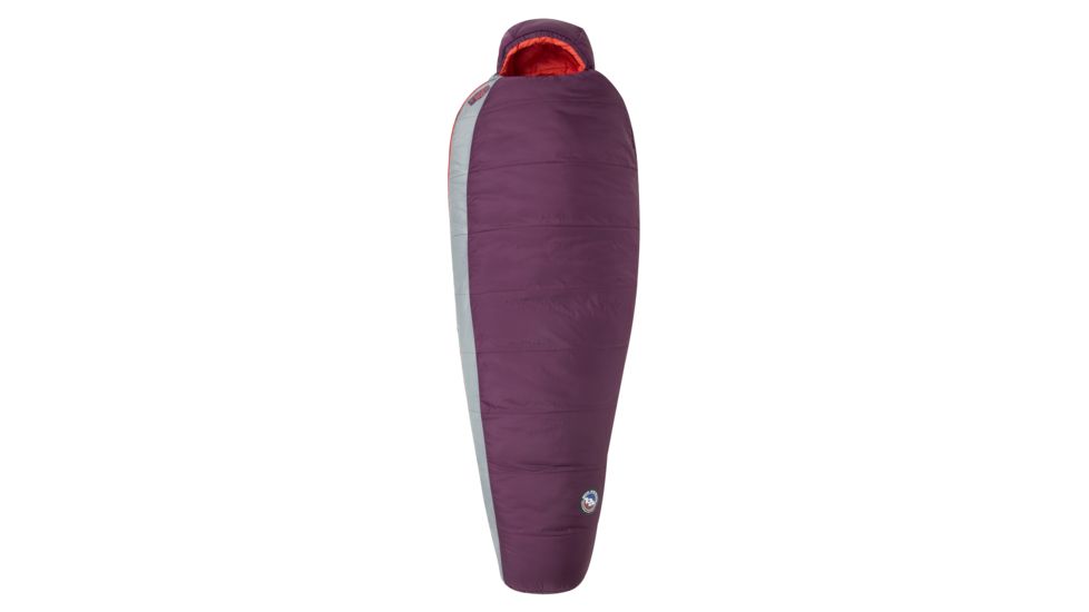 Big Agnes Blue Lake 25 Sleeping Bag FireLine Pro, Right Zip - Women's, Beet/Paprika, Regular, BTMWBLRR19