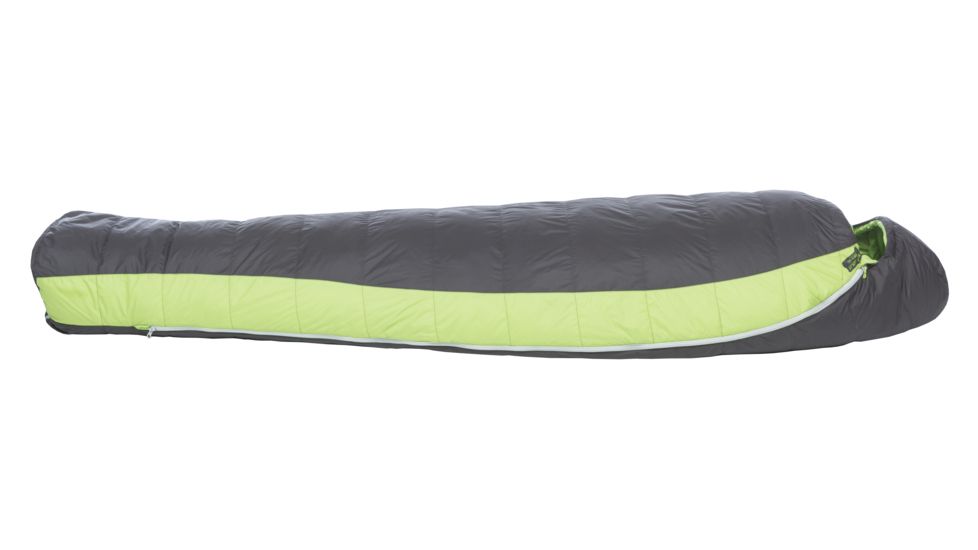 Big Agnes Boot Jack 25 Sleeping Bag 600 DownTek, Left Zip - Mens, Gray/Green, Long, BTMBJLL19