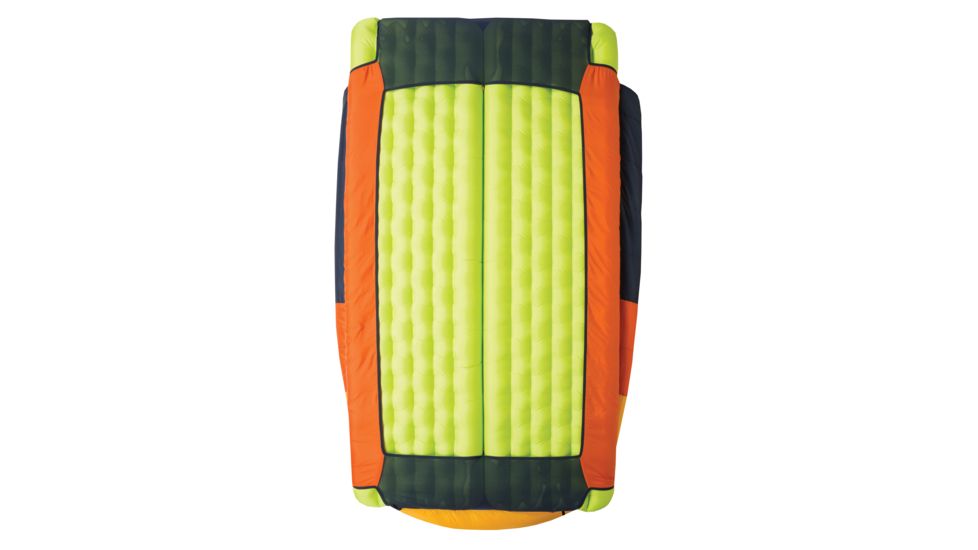 Big Agnes Cabin Creek 15 Double Sleeping Bag FireLine Eco, Navy/Orange/Yellow, 40in Double Wide, BDWCC19