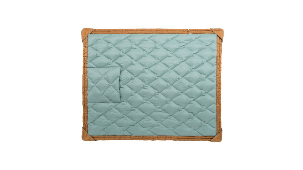 Big Agnes Camp Quillow Blanket, Blue Surf/Brown Sugar, One Size, BCQ25