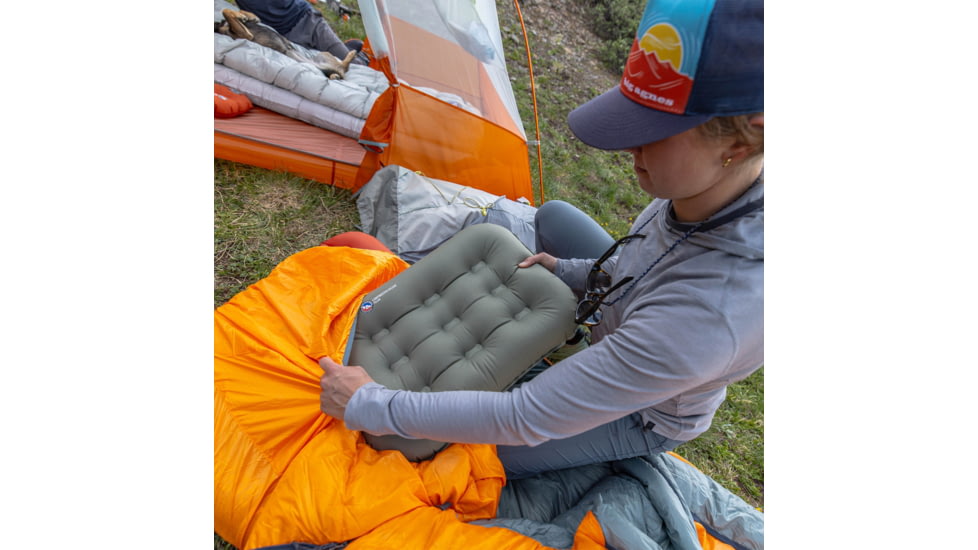 Big Agnes Campmeister Deluxe Pillow, Deep Lichen Green, One Size, ACMDP25