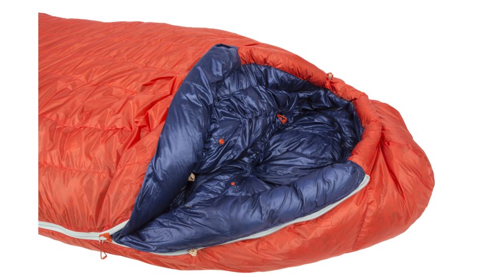 Big Agnes Cinnabar -20, 850 Downtek Sleeping Bag, Pumpkin, Long, BCN20LL20