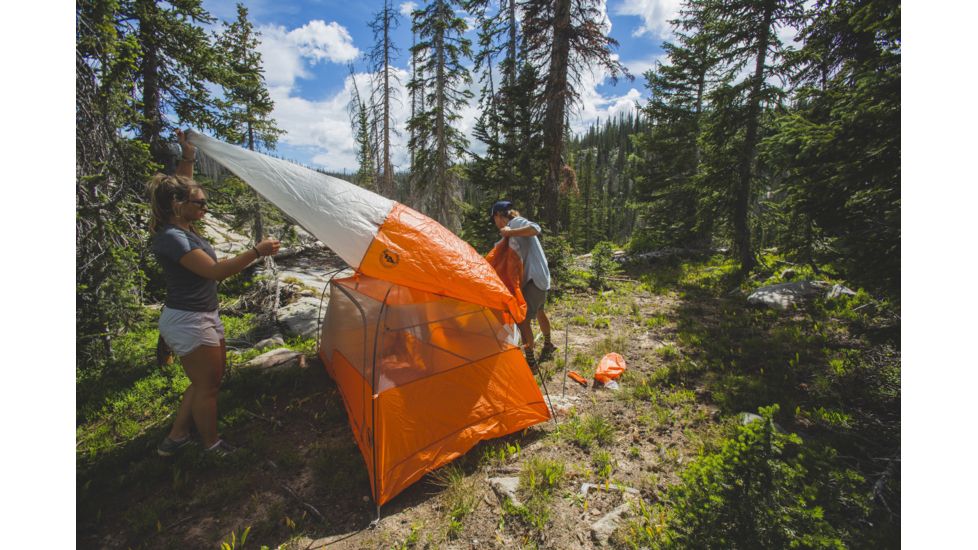 Big Agnes Copper Spur HV UL2 Tent - 2 Person, 3 Season-Gray/Orange